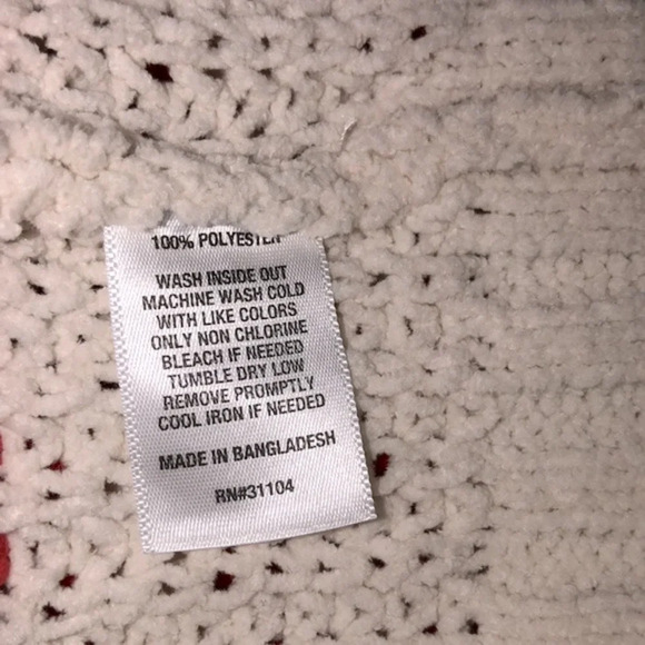 Wonderly red knit sweater size large - Picture 5 of 6